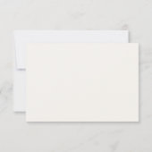Personalisierter Blumenkaffeebecher Mitteilungskarte (Rückseite)