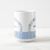 Personalisierter Blumenkranz-Becher Kaffeetasse (Mittel)