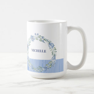 Personalisierter Blumenkranz-Becher Kaffeetasse
