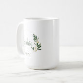 Personalisierter Blumenkranz Tasse (Vorderseite Links)