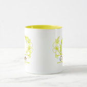 Personalisierter Blumenmonogramm-Buchstabe C Beche Tasse (Zentrum)
