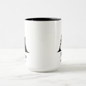 Personalisierter Blumenmonogramm-Mug-Geschenk für Tasse (Zentrum)