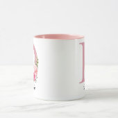 Personalisierter Blumenmonogramm-Tasse Geschenk fü Tasse (Zentrum)