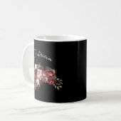 Personalisierter Blumenname Kaffeetasse (Vorderseite Links)