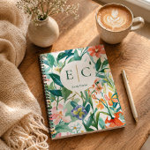 Personalisierter Blumenname Notizblock