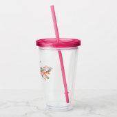 Personalisierter Blumenpfeil Acryltrinkbecher (Links)