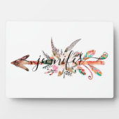 Personalisierter Blumenpfeil Fotoplatte (Vorderseite)