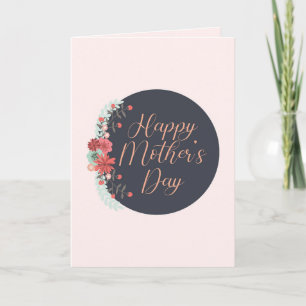 Personalisierter Blumenrahmen Happy Mothers Day Karte