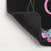 Personalisierter Blumenrahmen Mousepad (Ecke)