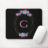 Personalisierter Blumenrahmen Mousepad (Mit Mouse)
