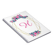 Personalisierter Blumenrahmen Notizblock (Rechte Seite)