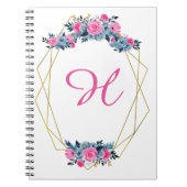 Personalisierter Blumenrahmen Notizblock (Vorderseite)