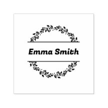 Personalisierter Blumenrahmen