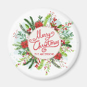 Personalisierter Blumenregen | Magnet (Vorne)