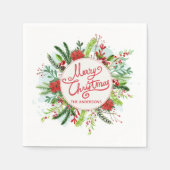 Personalisierter Blumenregen | Serviette (Vorderseite)