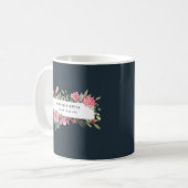 Personalisierter Blumenschüler Kaffeetasse (Vorderseite Links)