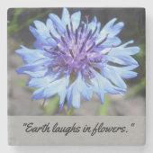 Personalisierter BlumensteinUntersetzer Steinuntersetzer (Vorderseite)