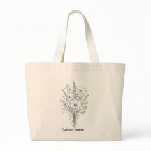 Personalisierter Blumenstrauß Minimalistischer Tot