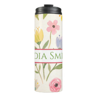 Personalisierter Blumentrinkbecher Thermosbecher