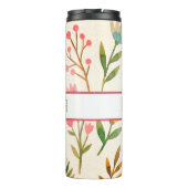 Personalisierter Blumentrinkbecher Thermosbecher (Rückseite)