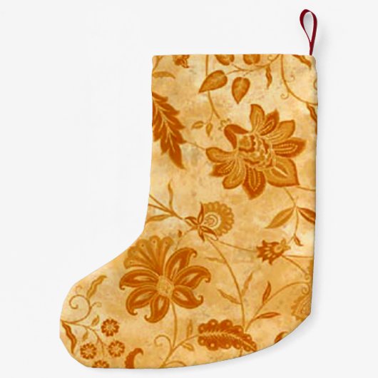 Personalisierter Blumenweihnachtsfest Strumpf Kleiner Weihnachtsstrumpf (Rückseite)