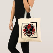 Personalisierter Blumenzuckerbeutel Tragetasche (Vorderseite (Produkt))