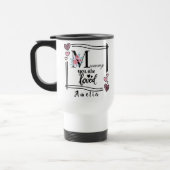 Personalisierter Blumigen Mutti-Reisebecher Reisebecher (Links)