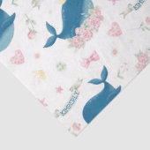 Personalisierter Blütenwal Seidenpapier (Ausschnitt)
