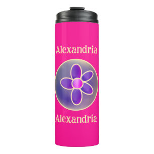 Personalisierter Bluthochdruck Rosa Thermosbecher