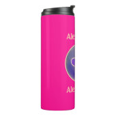 Personalisierter Bluthochdruck Rosa Thermosbecher (Nach links gedreht)