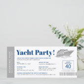 Personalisierter Boarding-Yacht-Party (Stehend Vorderseite)