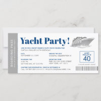 Personalisierter Boarding-Yacht-Party