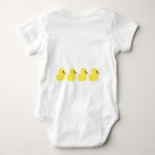 personalisierter Bodysuit "Rubber Ducky" Baby Strampler (Rückseite)