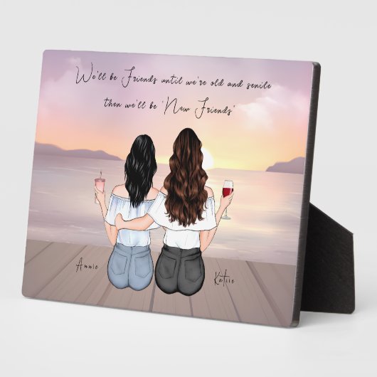 Personalisierter Bohemischer bester Freund - indiv Fotoplatte (Seite)