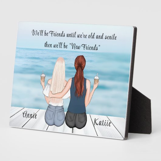 Personalisierter Bohemischer bester Freund - indiv Fotoplatte (Seite)