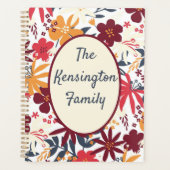 Personalisierter Bohemischer Familienurlaub Planer (Vorderseite)