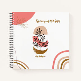 personalisierter Bohemischer Lehrer Moderner Brauc Notizblock