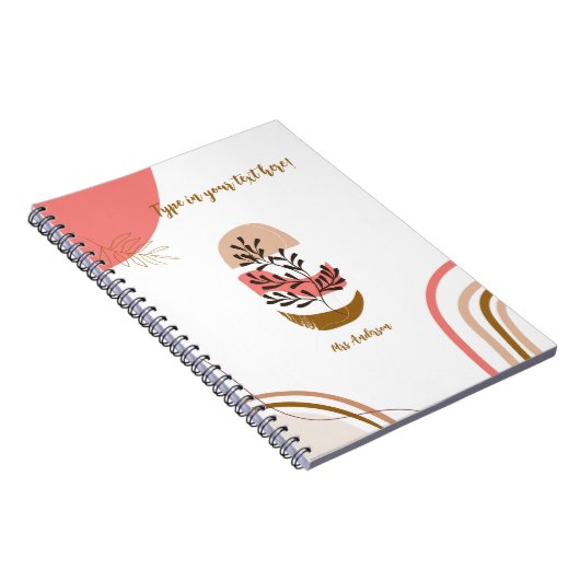 personalisierter Bohemischer Lehrer Moderner Brauc Notizblock (Rechte Seite)