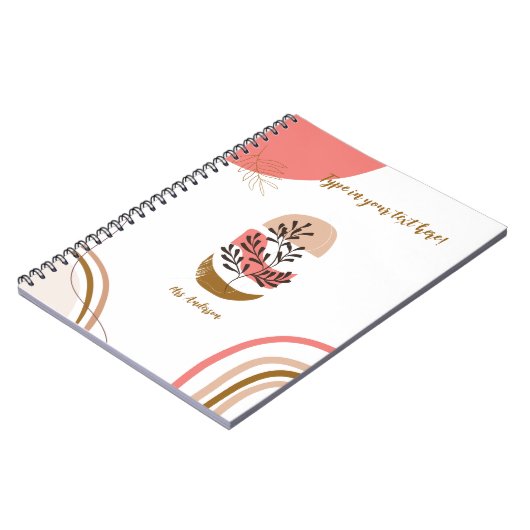 personalisierter Bohemischer Lehrer Moderner Brauc Notizblock (Linke Seite)