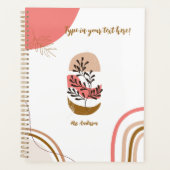 personalisierter Bohemischer Lehrer Moderner Brauc Planer (Vorderseite)