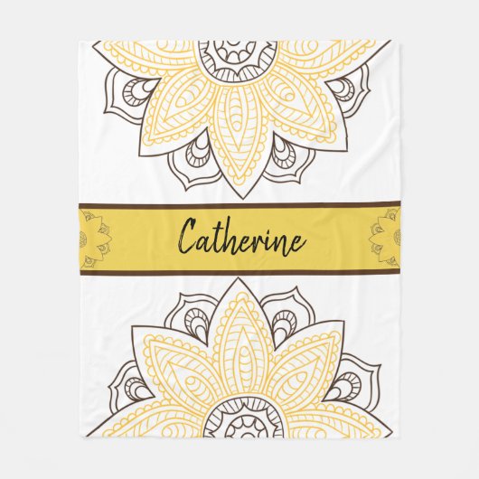 Personalisierter Bohemischer Stil Fleecedecke (Vorderseite)