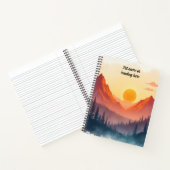 Personalisierter Boho-Bergsonnenuntergang 2 Notizblock (Innenseite)