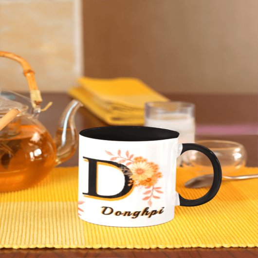 Personalisierter Boho-Blumenbecher - Benutzerdefin Tasse