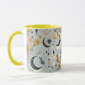 Personalisierter Boho-Chic-Celestial-Mug - Name Fo Tasse (Links)