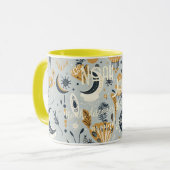 Personalisierter Boho-Chic-Celestial-Mug - Name Fo Tasse (Vorderseite Links)