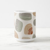 Personalisierter Boho-Erde-Töne-Abstrakt ID1273 Kaffeetasse (Mittel)