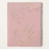 PERSONALISIERTER Boho Fox Feathers Gedenkgeschenk Planer (Rückseite)