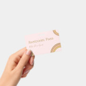 Personalisierter Boho-Regenbogen-Klassenzimmer-Pas Ausweis (Handheld)