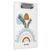 personalisierter Boho-Regenbogen Klemmbrett (Rechts)