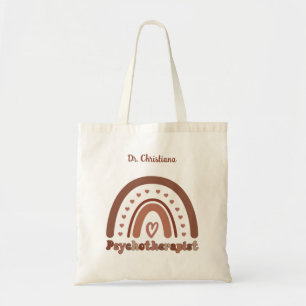 Personalisierter Boho-Regenbogen-Psychotherapeut  Tragetasche